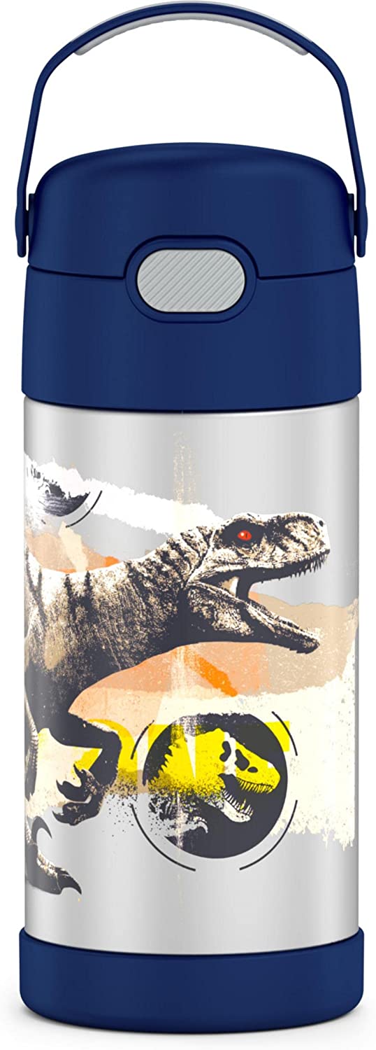 THERMOS Jurassic World: Dominion FUNTAINER 12 Ounce Stainless Steel Vacuum Insulated Kids Straw Bottle ราคา 990 - บาท