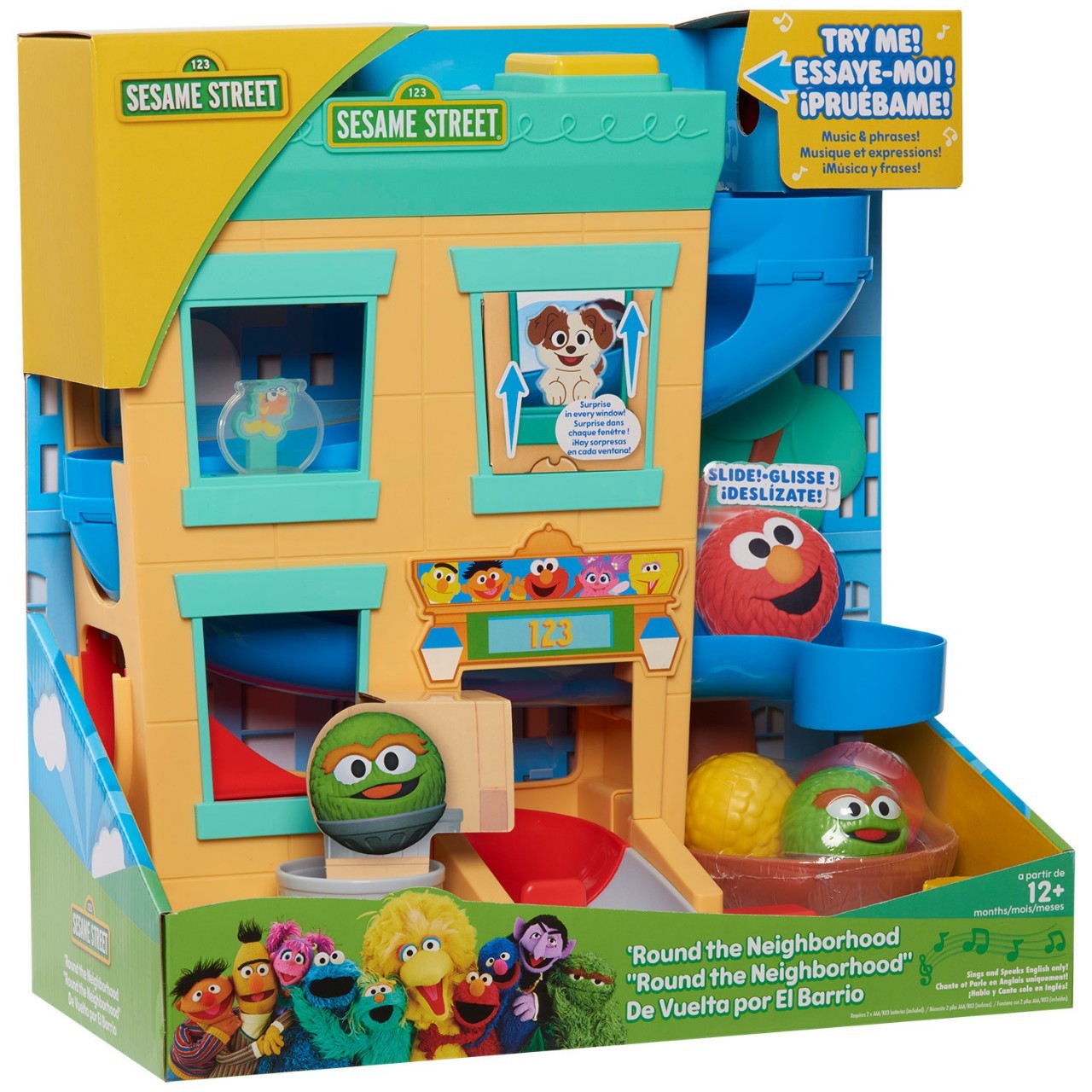 บ้านบอลกิจกรรมSESAME STREET Round The Neighborhood Ball Drop Playset and Figures 4- ราคา 2,590 บาท