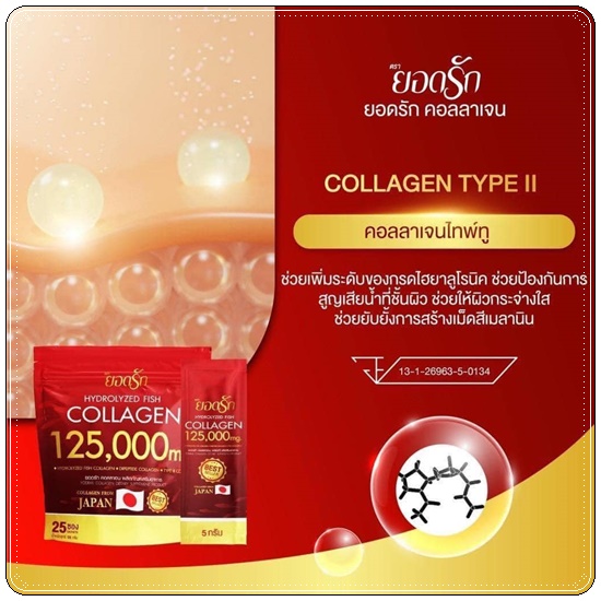 ยอดรักคอลลาเจน Hydrolyzed Fish Collagen