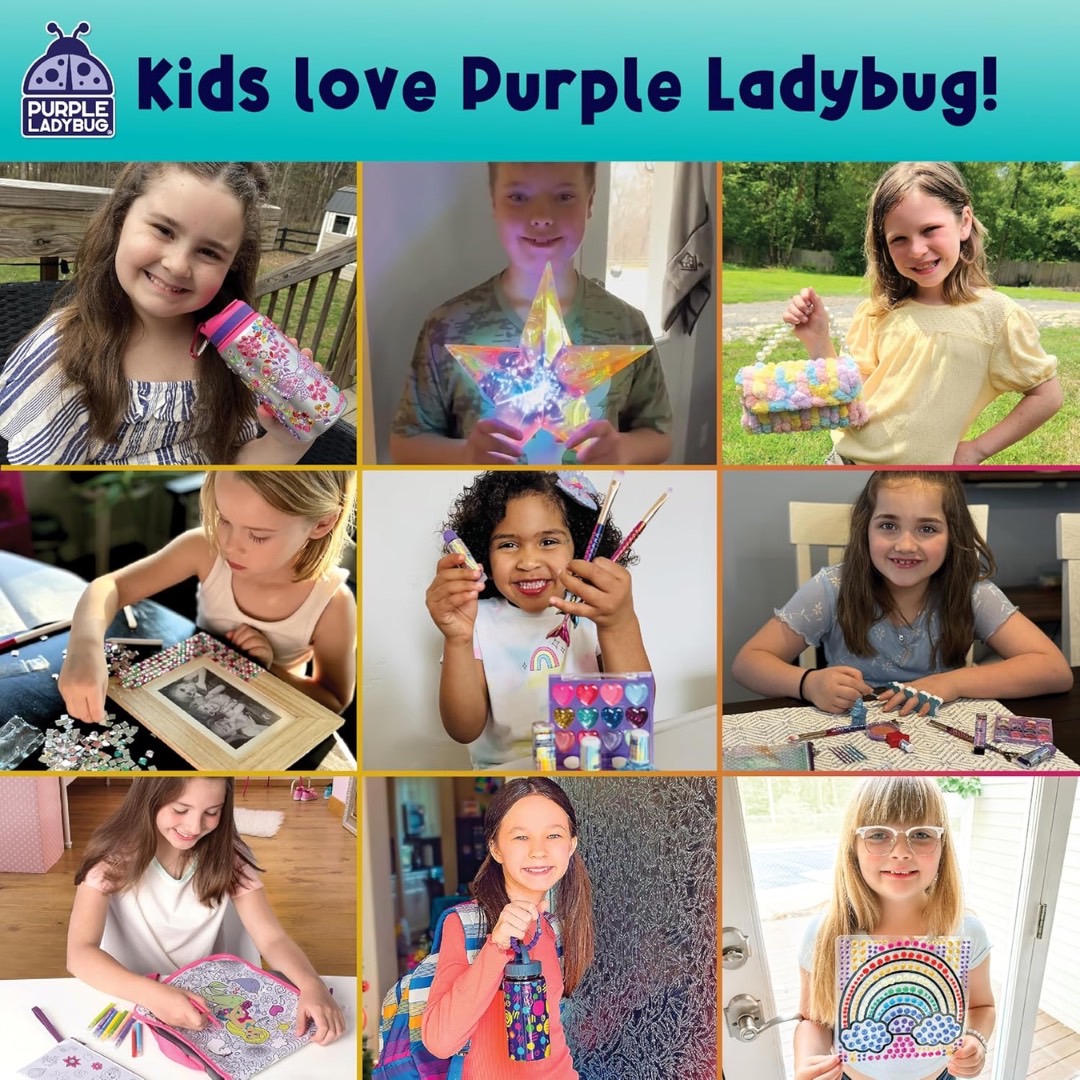 นำเข้า 🇺🇸 ชุดทำลิปบาล์ม Purple Ladybug DIY Lip Balm Making Kit 💜✨อายุ 8 ปีขึ้นไป ราคา 1,690 บาท