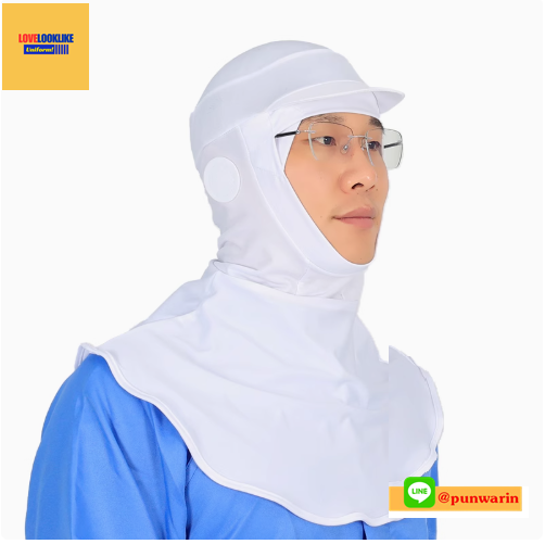 หมวกแก็ปไลน์ผลิต หมวกพนักงาน ระบายอากาศได้ดี หมวกพนักงานโรงงาน หมวกพนักงานห้องปฏิบัติการ สีภาพ ขนาดเดียว H6803020 ้