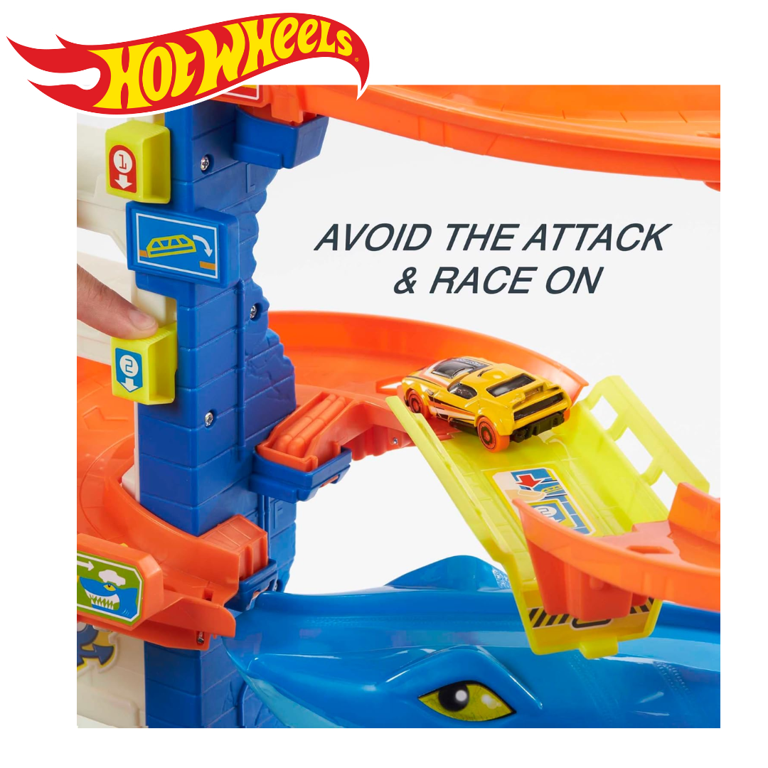 🦈 สนุกสนานกับภารกิจหนีฉลามนำเข้า 🇺🇸 กับ Hot Wheels City Playset! พัฒนาทักษะการเล่น 🦈ราคาเพียง 4,590 บาท