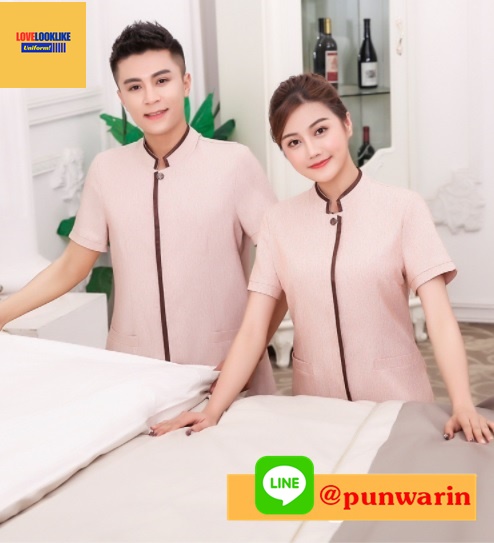 เสื้อพนักงานทำความสะอาด เสื้อแม่บ้าน เสื้อแม่บ้านโรงแรมรีสอร์ท D6404001 ตัว