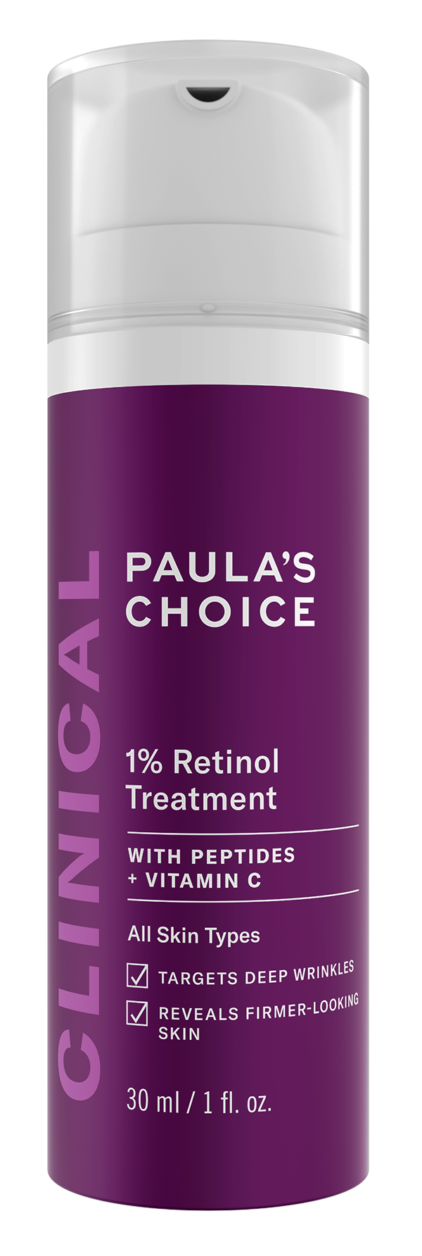 PAULA'S CHOICE :: Clinical 1% Retinol Treatment ทรีทเมนต์สูตรเรตินอลเข้มข้น ลดเลือนริ้วรอย ปรับผิวให้เรียบเนียนนุ่ม กระชับรูขุมขน กระตุ้นสร้างคอลาเจน ต่อต้านอนุมูลอิสระ ผิวดูอ่อนเยาว์ขึ้น