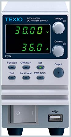 Texio รุ่นPSW-360M160เครื่องจ่ายไฟกระแสตรงWide range DC regulated power Supply(Switching method)360Watt/0～160V/0～7.2A)