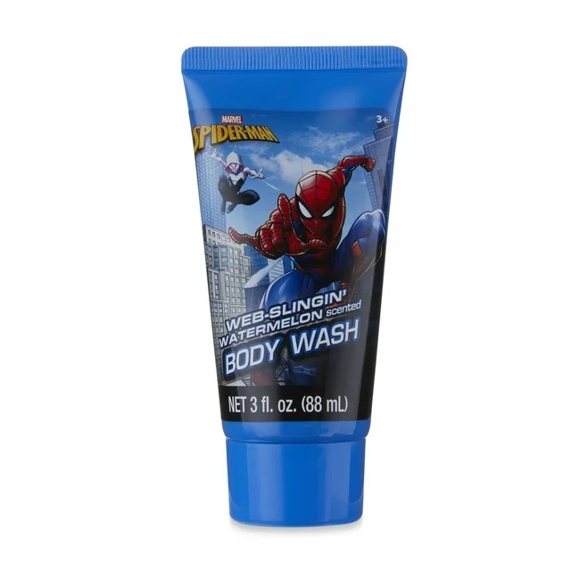 นำเข้า🇺🇸 เซ็ทอาบน้ำสไปเดอร์แมนMarvel Spider-Man 4-Piece Soap & Scrub Gift Set ,เหมาะสำหรับเด็กอายุ3+ , ราคา 490 บาท
