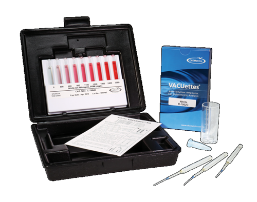 CHEMets รหัสสินค้าK-7004Cชุดทดสอบคุณภาพน้ำค่าไนไทรต์,Nitrate Test Kit Visual Kit,Meas.range:0～3000ppm