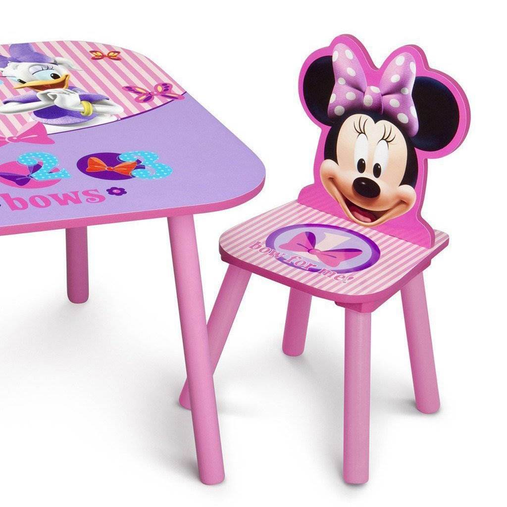 ชุดโต๊ะ เก้าอี้ไม้ เขียนหนังสือเด็ก ลาย มินนี่เม้าส์ ลิขสิทธิ์แท้ Delta Children Table & Chair Set, Disney Minnie Mouse ราคา 3,590 บาท