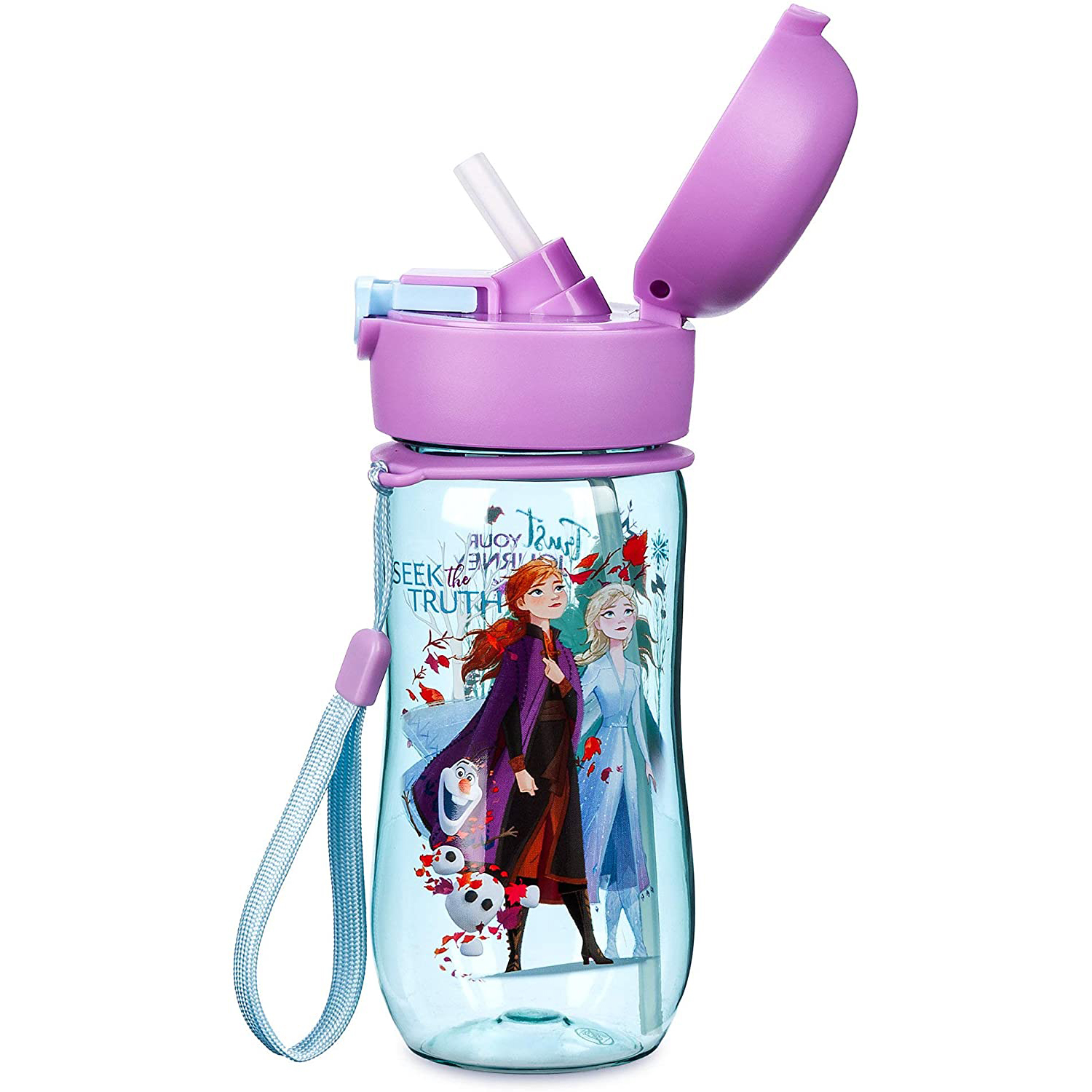 กระติกน้ำ แบบกดหลอดเด้ง ลายตัวการ์ตูนโปรด Disney Flip-Top Water Bottle ขนาด 12 ออนซ์ ราคา 450 บาท สินค้านำเข้า