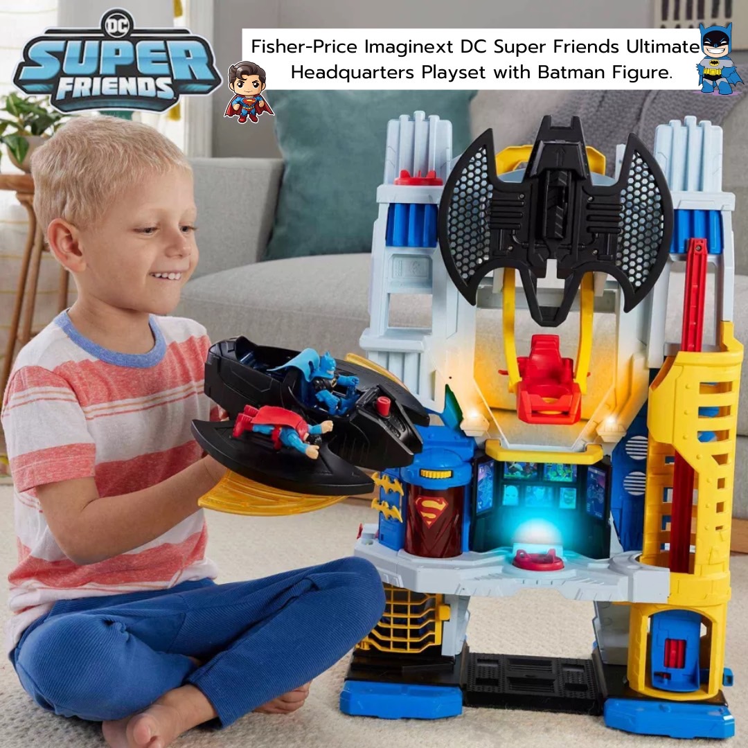 นำเข้า 🇺🇸 กับชุด Fisher-Price Imaginext DC Super Friends Ultimate Headquarters 🦇✨ พร้อมฟิกเกอร์ ราคา 4,990 บาท