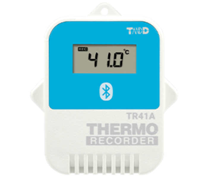 T&D รุ่นTR-41Aเครื่องวัดและบันทึกอุณหภูมิตัวเครื่องกันน้ำมาตรฐานIP67,Temperature 1ch(Internal)IP67 data logger,meas.range:-40～80°C