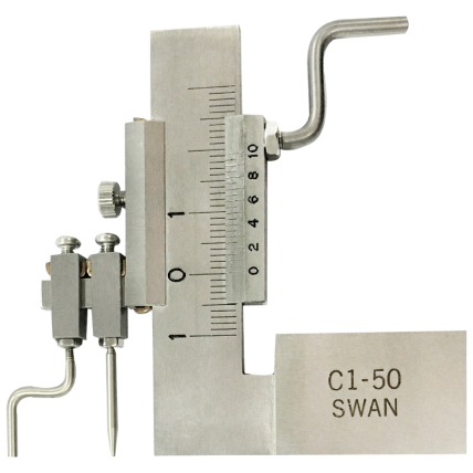 Swan รหัส C1-50 มาตรวัดระดับแบบสเกล,Level gauge swan,meas.range:±10mm,division value:0.05mm.