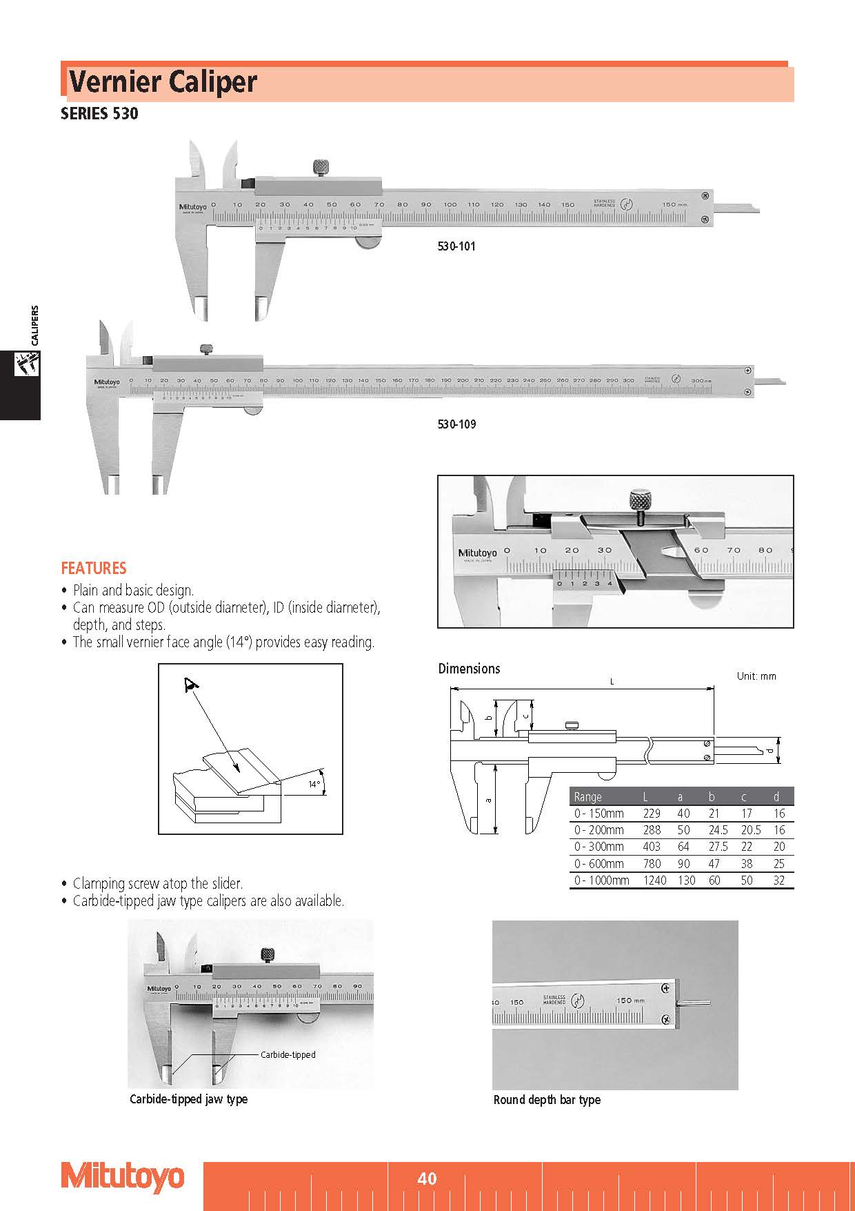 Vernier Caliper SERIES 530