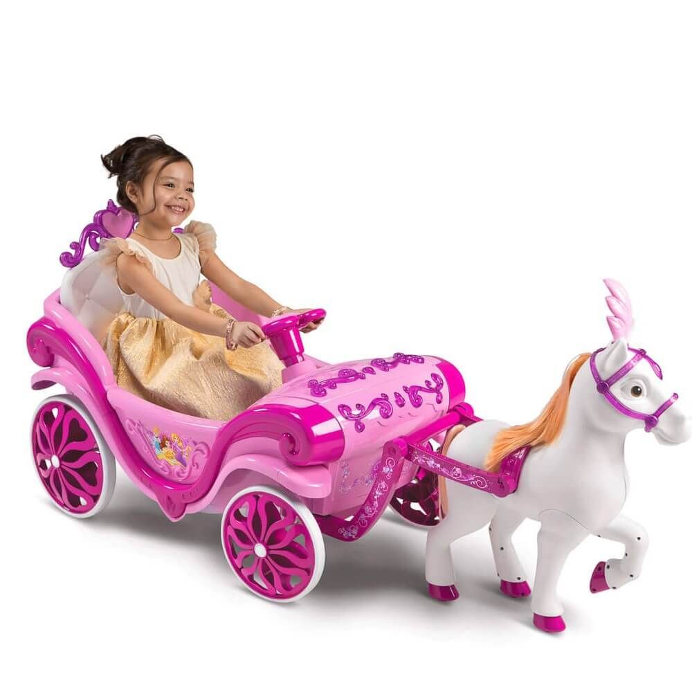 พร้อมส่ง!! รถม้า เจ้าหญิงดิสนี่ย์ แบตเตอรี่ Disney Princess Royal Horse and Carriage Girls 6V Battery-Powered Ride-On ราคา 15,900 บาท ลิขสิทธิ์แท้นำเข้าอเมริกาคะ