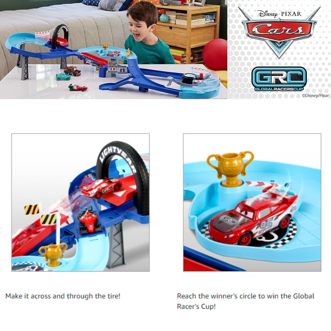 นำเข้า 🇺🇸 ซิ่งทะลุสนามแข่ง 🚗💨 กับ Mattel Disney and Pixar Cars Playset พร้อมรถ Lightning McQueen และ Francesco Bernoulli สนามแข่งกระโดดสุดมันส์ที่เด็ก ๆ ต้องหลงรัก ราคา 2,990 บาท