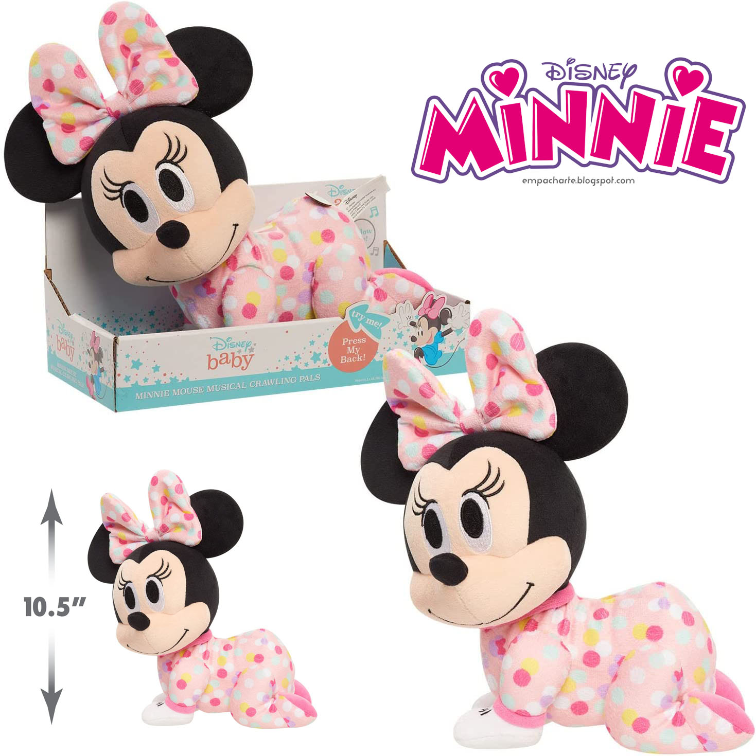 ตุ๊กตาชวนคลานเด็กเล่นดนตรี Baby Musical Crawling Pals ราคา 1890.- บาท