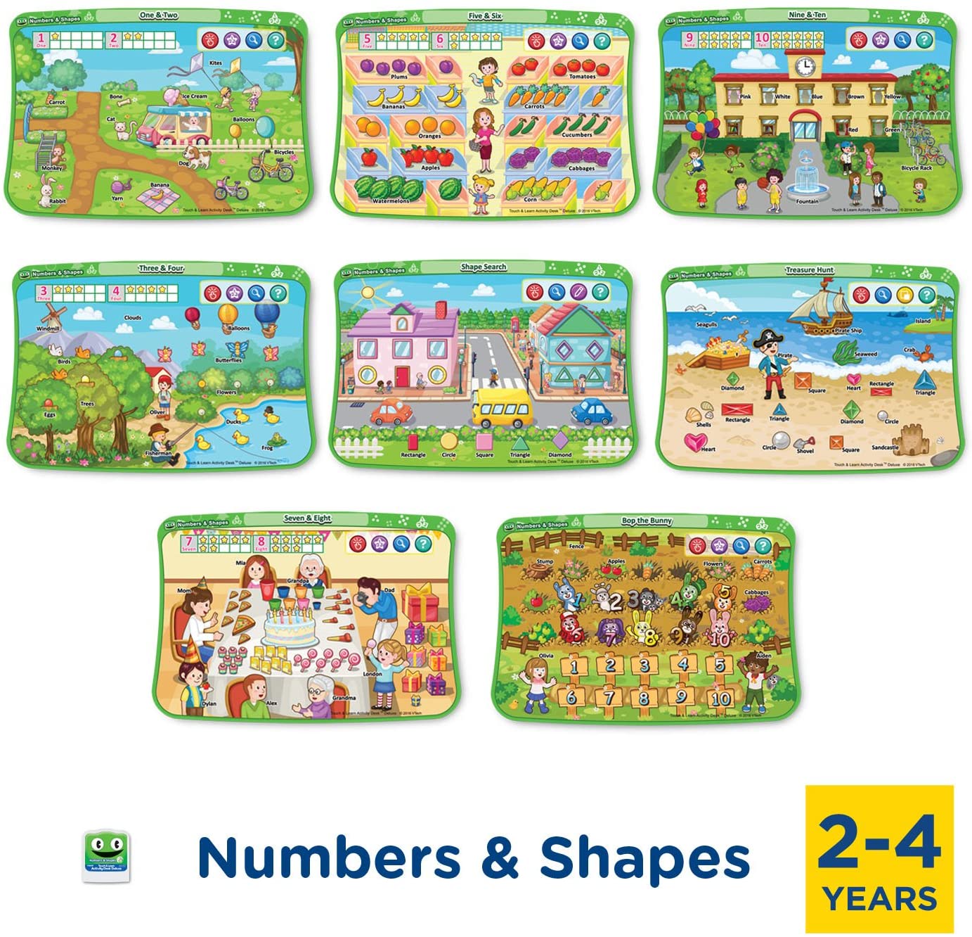 ชุดเสริมก่อนวัยอนุบาล VTech Activity Desk 4-in-1 Pre-Kindergarten Expansion Pack Bundle for Age 2-4 ราคา 3590 บาท