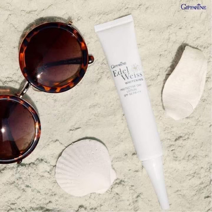 กิฟฟารีน โลชั่นกันแดด กันแดดหน้า เนื้อบางเบา เอดดัลไวท์ กิฟฟารีน Giffarine Edelweiss WhiteWhitening Protective SPF50++