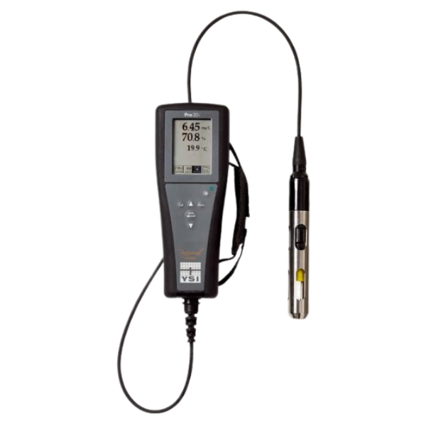 YSI รุ่นPro20i-10P Kitเครื่องวัดปริมาณออกซิเจนละลายในน้ำ,(607132)Dissolved Oxygen&Temperature handheld instrument with 10-meter integral cable&2003 polarographic sensor kit