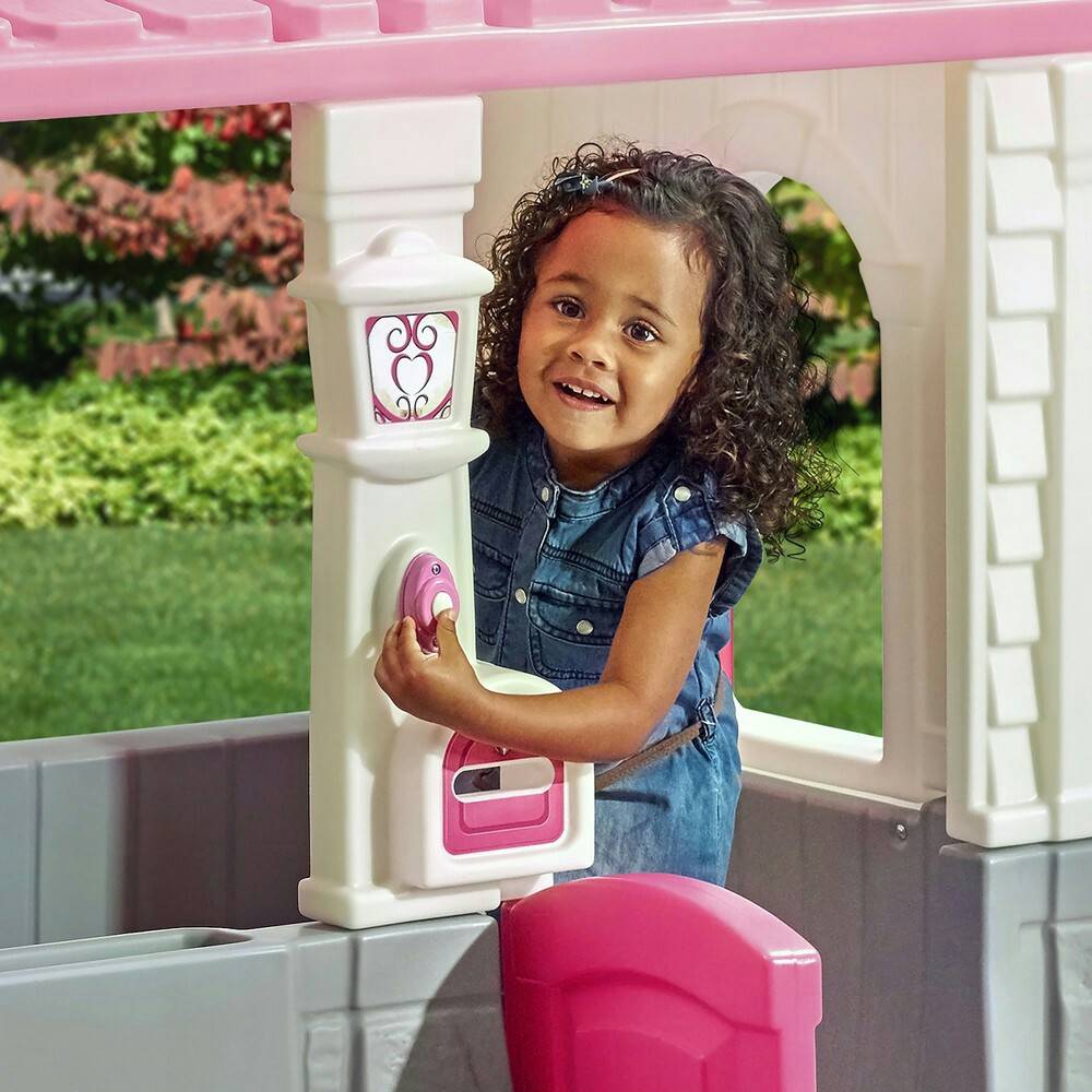 บ้านเด็กเล่นหลังน้อยสีชมพู Step2 Neat and Tidy Pink Cottage Playhouse, for Toddlers - Pink