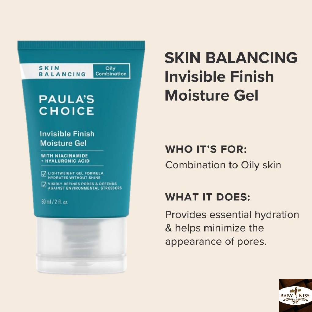 PAULA'S CHOICE :: Skin Balancing Invisible Finish Moisture Gel เจลบำรุงผิว กระตุ้นสร้างคอลลาเจน ลดรูขุมขน สำหรับผิวมัน