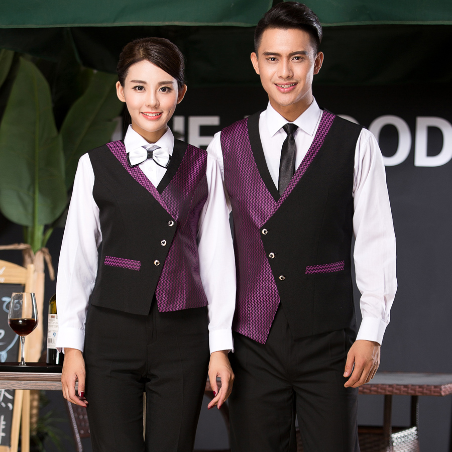 N6205005 ชุดพนักงานไนท์คลับ,Night wear,Tooling Bar Waiter,ชุดพนักงานบาร์,ชุดพนักงานโรงหนัง,ชุดพนักงานโรงละคร คาซิโน สีภาพ L-4XL N6205005 เสื้อกั๊กตัวเดียว