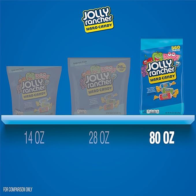 NEW แบบถุงจั้มโบ้ !! นำเข้า🇺🇸 JOLLY RANCHER Original Fruit - ลูกอมรสผลไม้ JOLLY RANCHER รสดั้งเดิม 2.26 กก ราคา 1,990 บาท