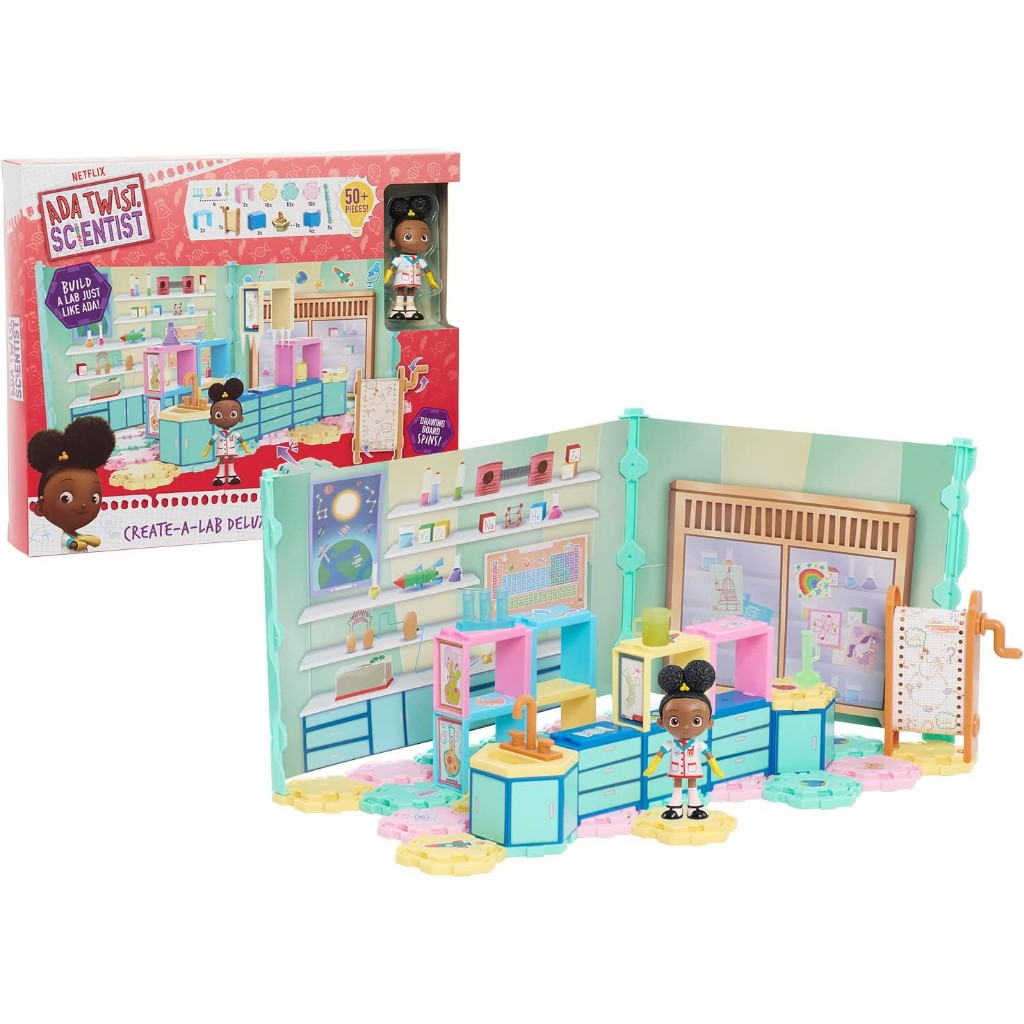 นำเข้า USA Just Play Ada Twist Deluxe Create-A-Lab Playset, STEM Toy Figures and Playsets, Kids Toys for Ages 3 Up, Gifts and Presents ราคา 1,290.-บาท