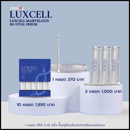 เซรั่มหน้าเด็ก Luxcell คุณภาพระดับสเต็มเซลล์ ของแท้