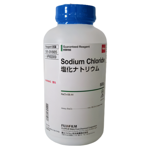 FujiFilmWako รหัสสินค้า 195-01663 รีเอเจนต์โซเดียมคลอไรด์,JIS Certified Reagents Sodium Chloride,Wako Cat.#195-01665,package size:5kg
