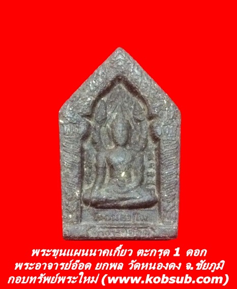 พระขุนแผนนาคเกี้ยว ตะกรุด 1 ดอก พระอาจารย์อ๊อด ยกพล วัดหนองดง