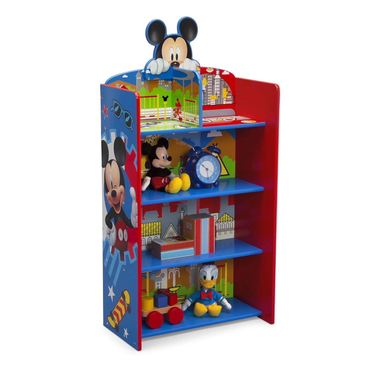 ชั้นวางลายมิกกี้เมาส์Delta Children Wooden Playhouse 4-Shelf Bookcase for Kids, Mickey Mouse ,ราคา 2,990 บาท