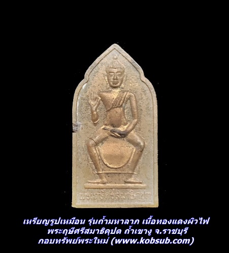 เหรียญรูปเหมือน รุ่นถ้ำมหาลาภ เนื้อทองแดงผิวไฟ พระฤษีศรีสมาธิคุปต ถ้ำเขางู จ.ราชบุรี