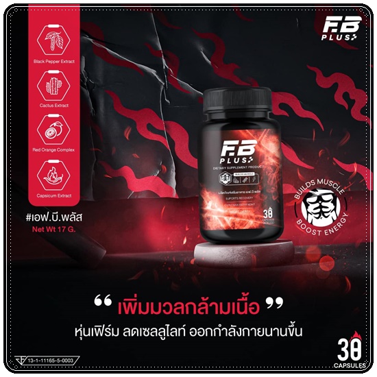 เอฟบีพลัส FB Plus เร่งเบิร์น เร่งเผาผลาญ (ของแท้ ส่งฟรี)