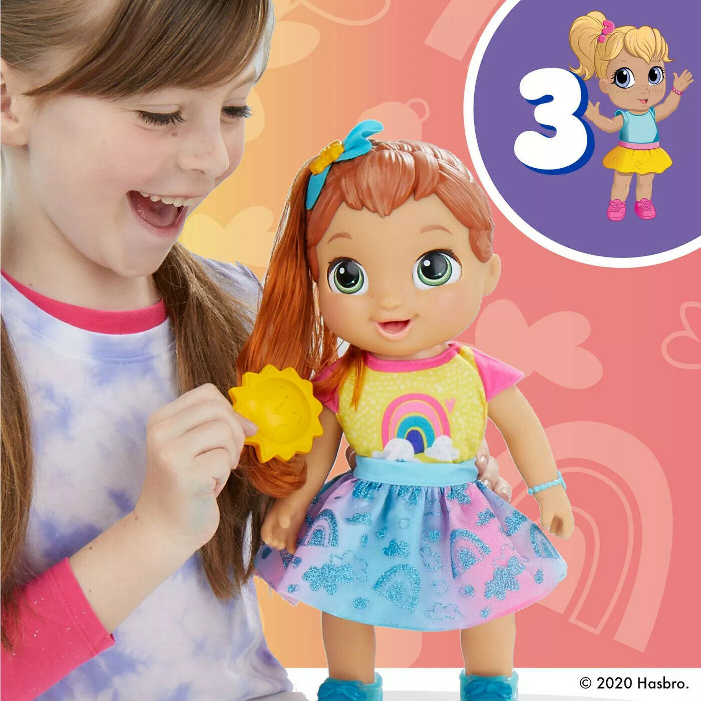 ตุ๊กตาเติบโตพูดได้ Baby Alive Baby Grows Up (Happy) - Happy Hope or Merry Meadow - Blue ราคา 2,990. -