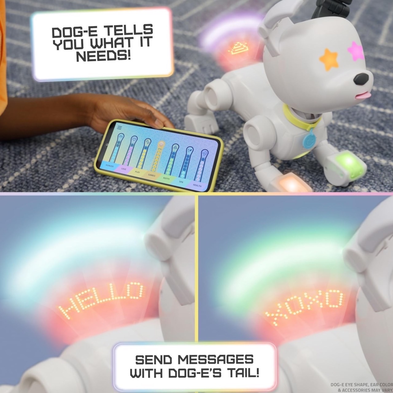 นำเข้า🇺🇸 หุ่นยนต์ลูกหมาDog-E Interactive Robot Dog with Colorful LED Lights , เสียงและปฏิกิริยามากกว่า 200แบบ