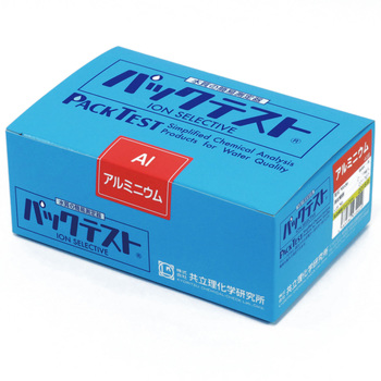 Kyoritsu รหัสสินค้าWAK-AIชุดทดสอบคุณภาพน้ำค่าอลูมิเนียม,Packtest for Aluminum,Meas.range:0～1mg/L,Quantity(40test/box)