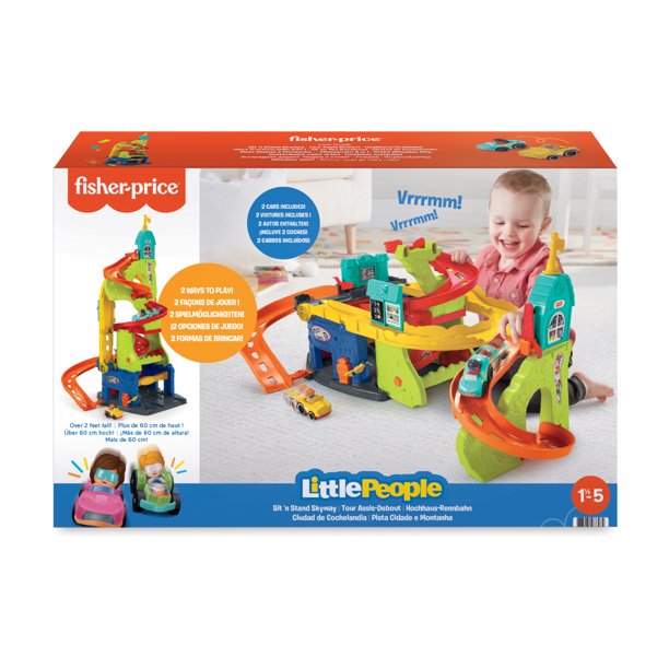 Fisher-Price Little People Sit 'N Stand Skyway 2-In-1 รถแข่ง Playset ราคา 2,990 - บาท