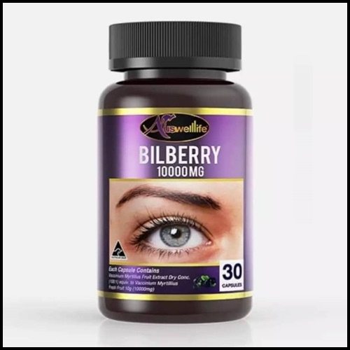 Auswelllife Bilberry 10000 Mg. อาหารเสริมบำรุงสายตา
