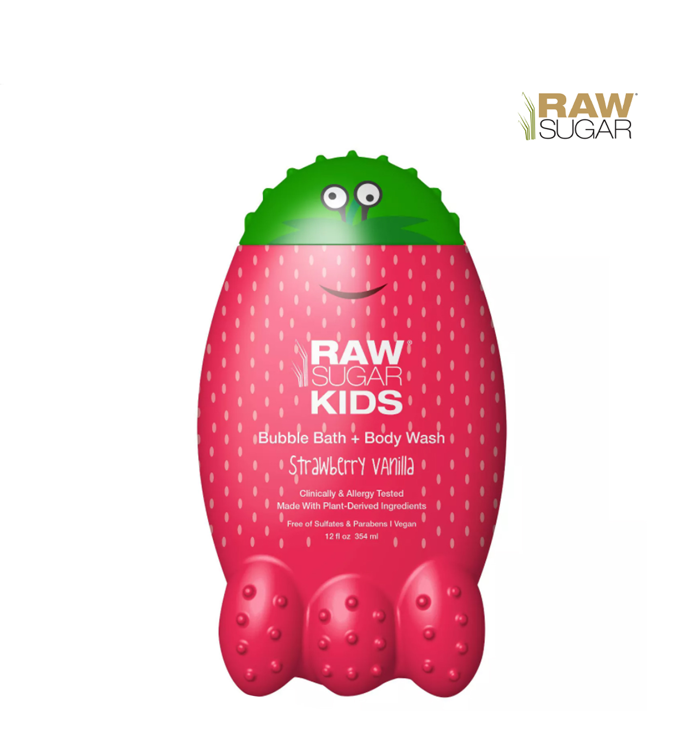 Raw Sugar Kids Bubble Bath + Body Wash สตรอเบอร์รี่วานิลลา - 12 fl oz ราคา 450.- บาท