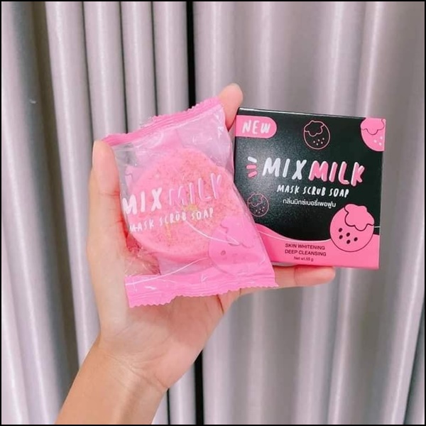 สบู่มิกซ์มิลล์ Mix Milk Scrub Soap