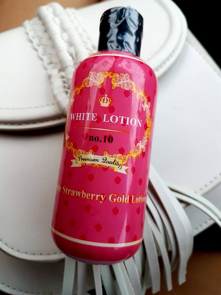 WHITE LOTION no.10 (ไวท์ โลชั่น no.10 โลชั่นสตอเบอรรี่ทองคำ)
