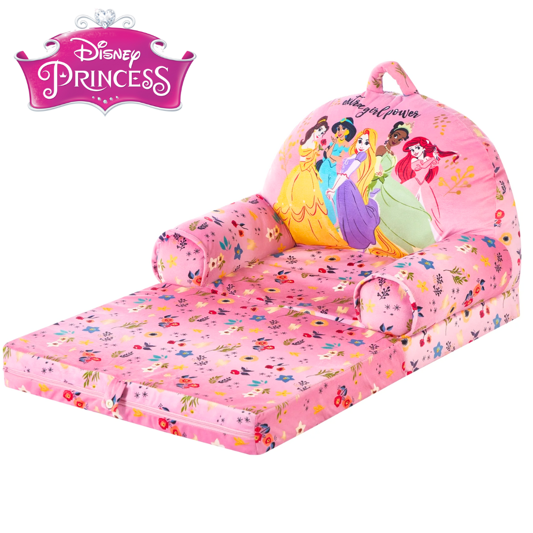 นำเข้า 🇺🇸 ✨เก้าอี้ Disney Princess 2-in-1 Flip Out Chair สีชมพูสำหรับเด็กขนาดประมาณ 19 นิ้ว ราคา 3,390 บาท