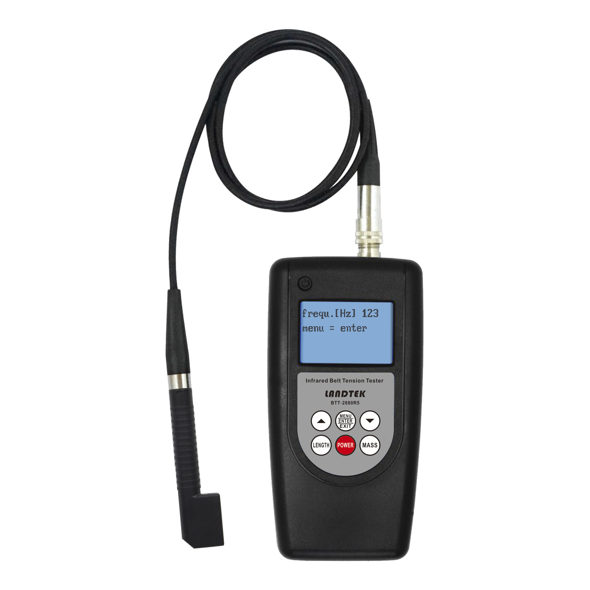 Landtek รุ่นBTT-2880R5เครื่องวัดความตึงสายพานแบบอินฟราเรด,Infrared belt tension tester,meas.range:10～500Hz.