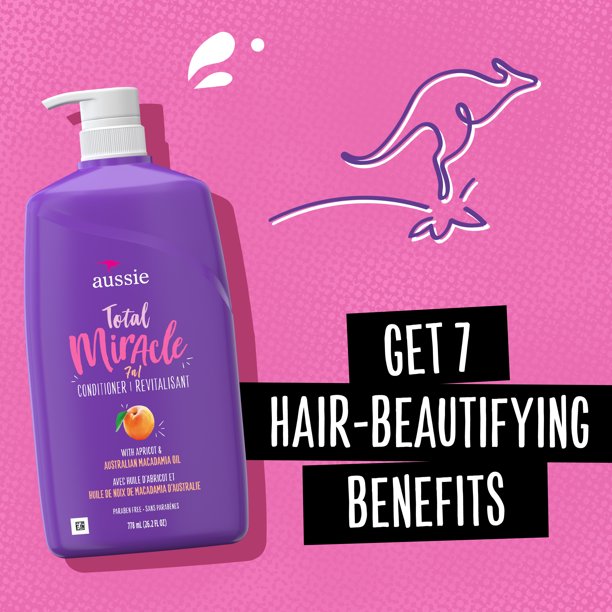 Aussie Total Miracle with Apricot & Macadamia Oil, แชมพูและครีมนวดผมปราศจากพาราเบน ราคา 1190 - บาท