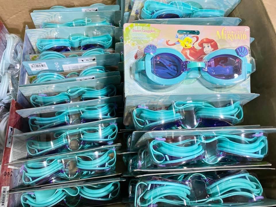 Disney Store The Little Mermaid Ariel Swim Goggles แว่นตาว่ายน้ำ ลาย เอเรียล