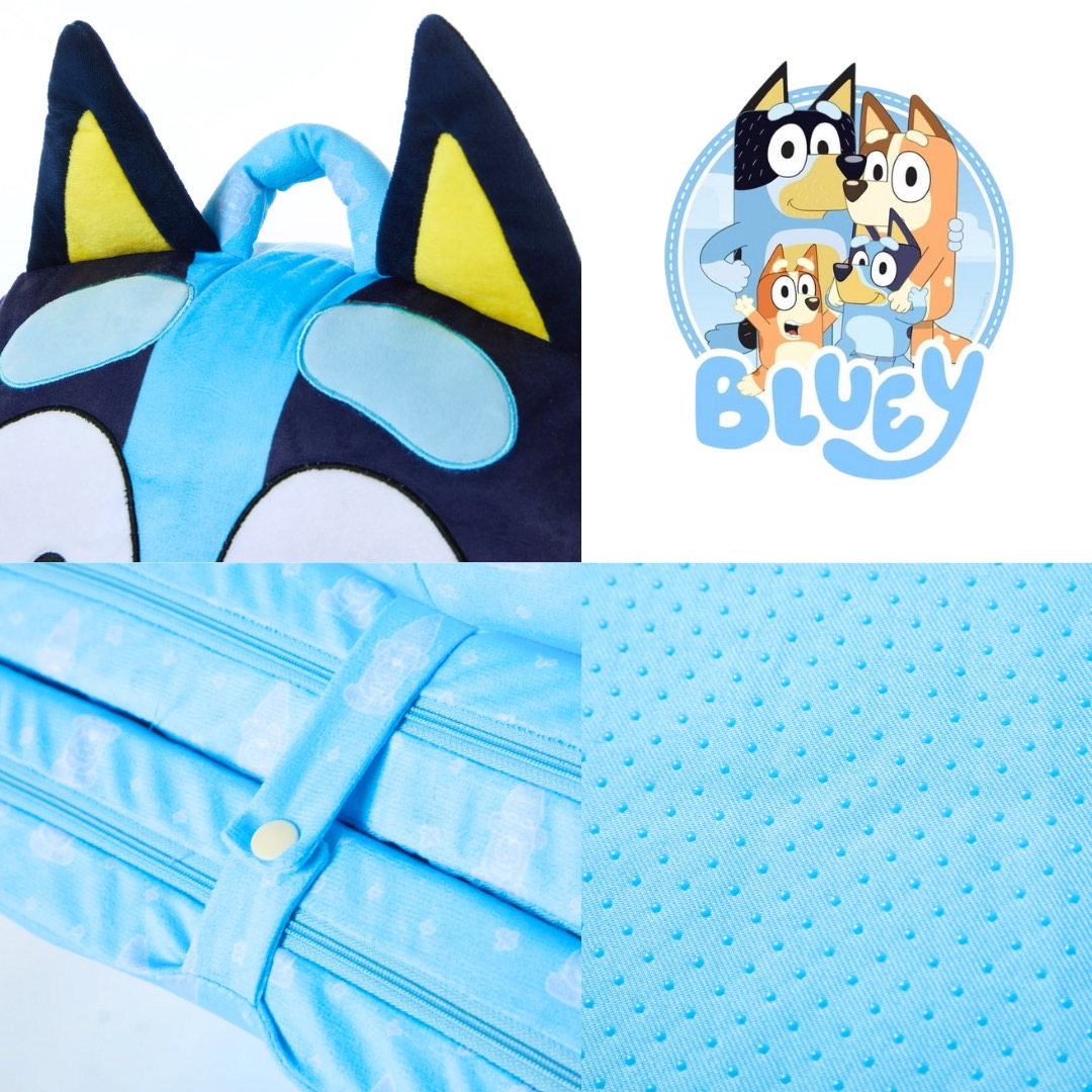 นำเข้า 🇺🇸 ✨เก้าอี้เด็ก Bluey 2-in-1 Polyester Flip Out Chair สีฟ้า ขนาดประมาณ 19 นิ้ว ราคา 3,390 บาท