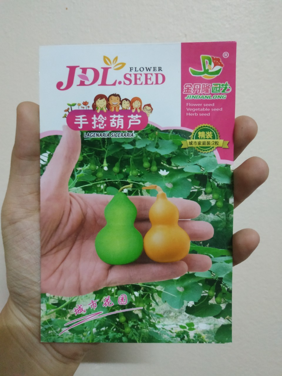 น้ำเต้าจิ๋วซองดั้งเดิม - Little Bottle Gourd 2 เมล็ด