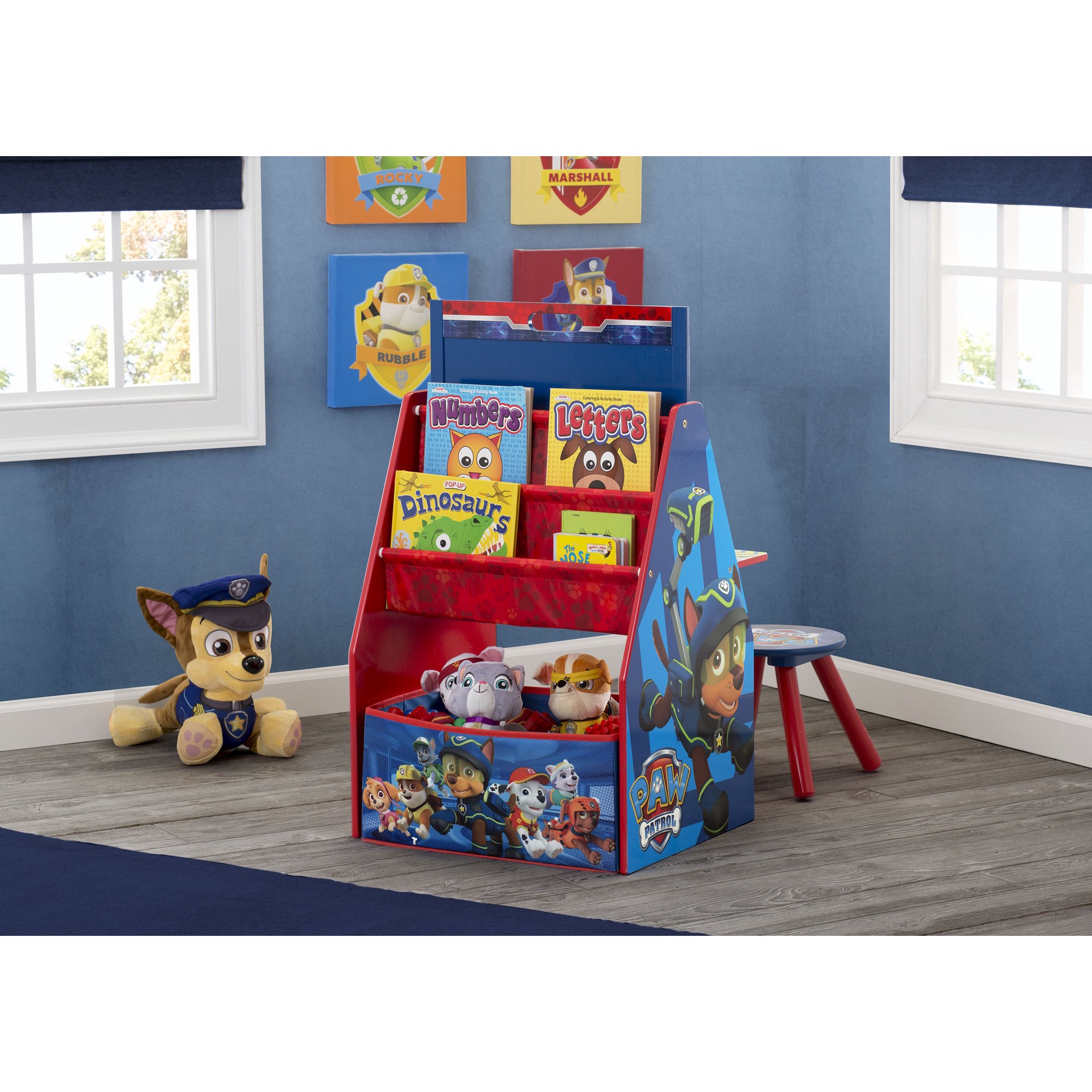 โต๊ะทำการบ้าน ชั้นวาง 3 in 1 ลาย พาวแพทโทรล Nick Jr. PAW Patrol Deluxe Kids Art Table, Easel, Desk, Stool & Toy Organizer by Delta Children ราคา 3,590 บาท