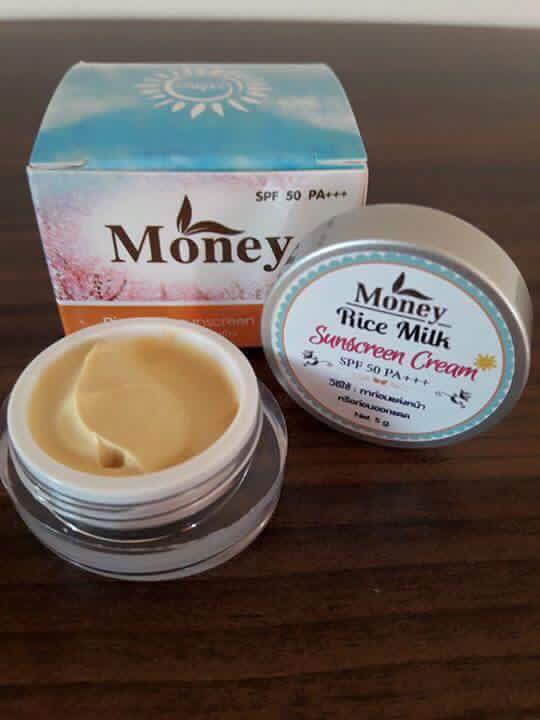 ครีมกันแดดน้ำนมข้าว มันนี่ (Rice milk sunscreen cream by Money)